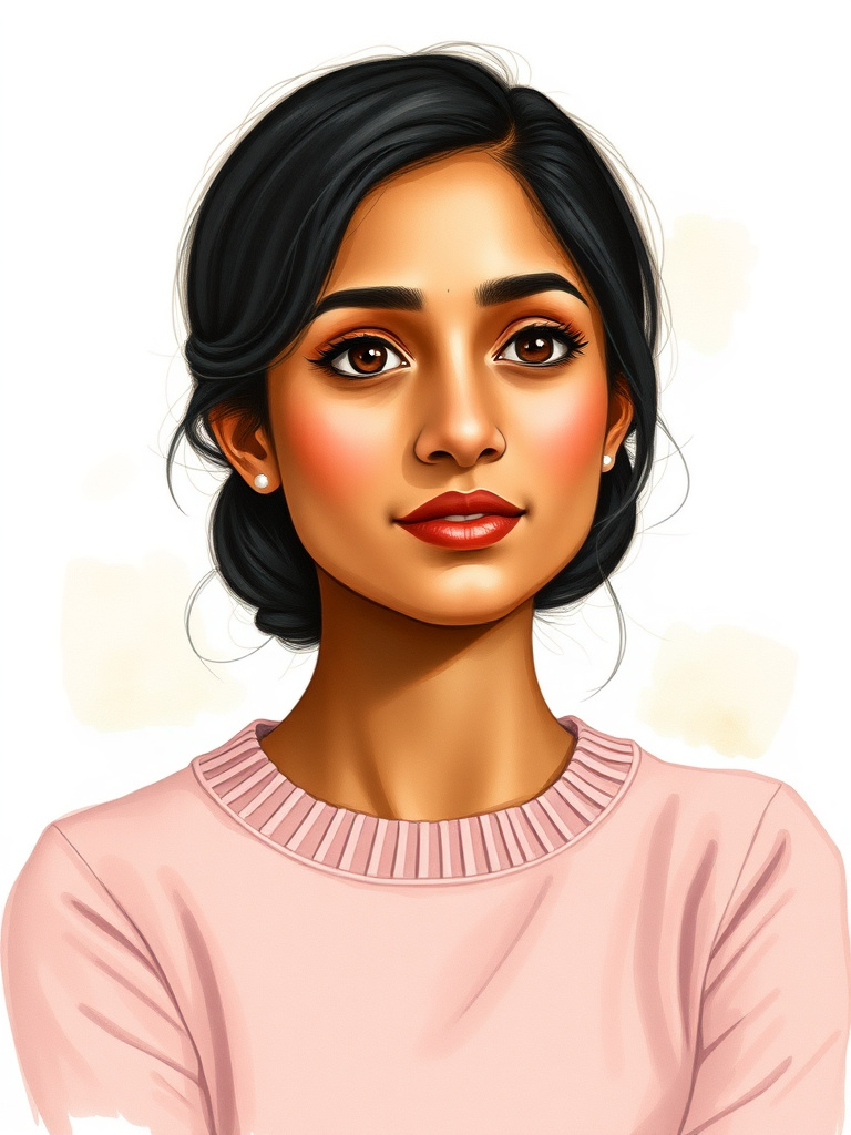 Priya, contemplative