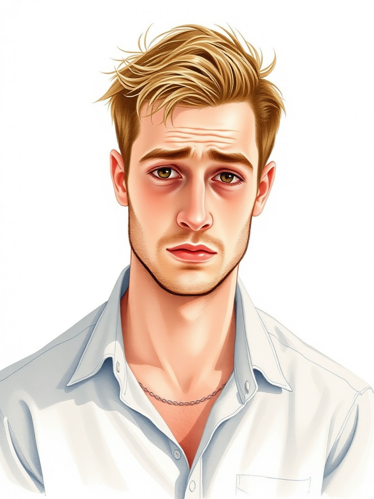 Sam, visibly exhausted