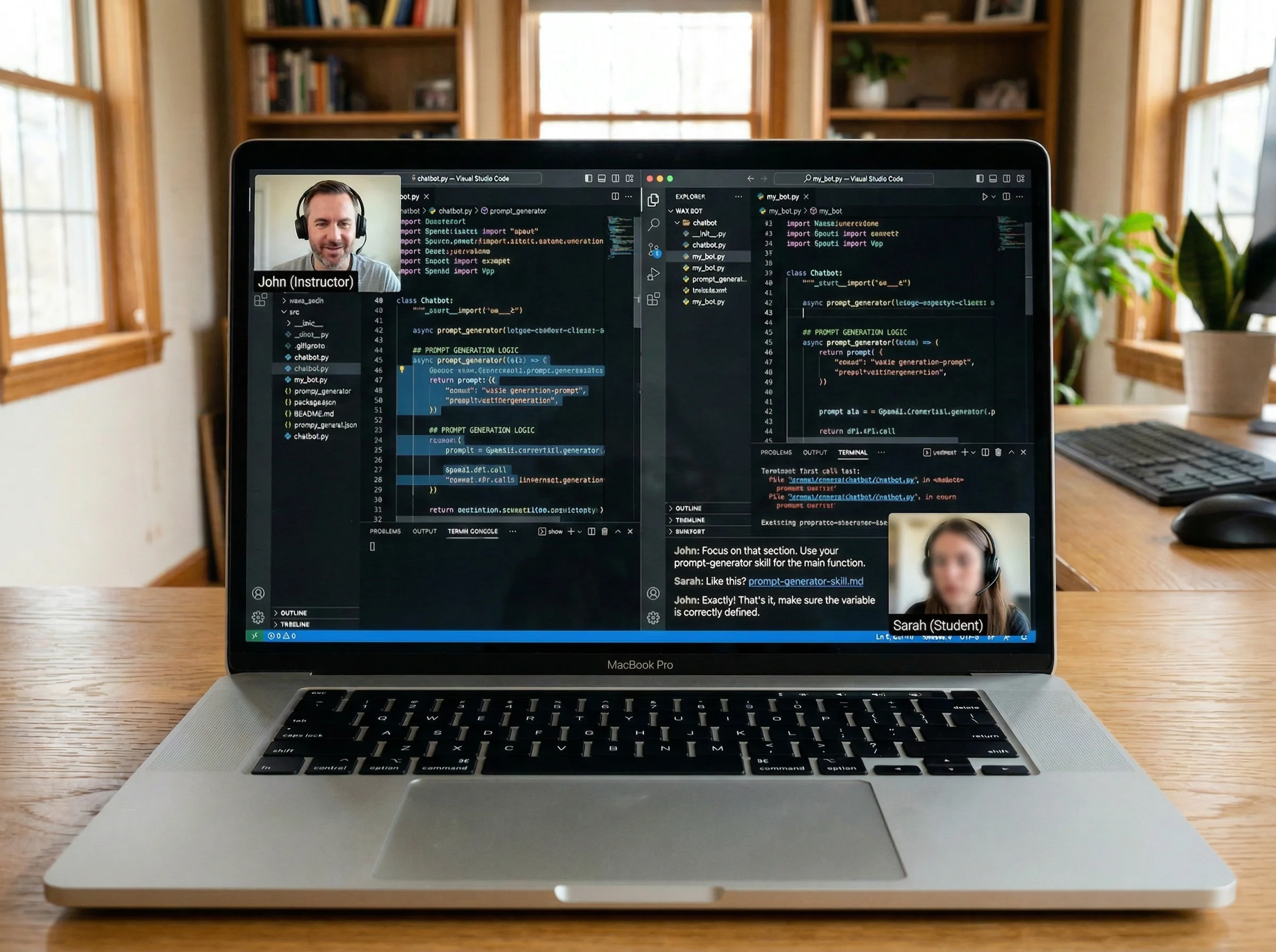 Instructor collaboration moment